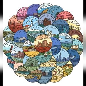 🍉5 for $25* United States Stickers